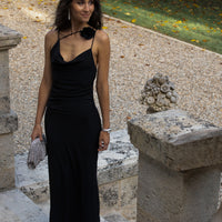 FIGARI robe longue noire