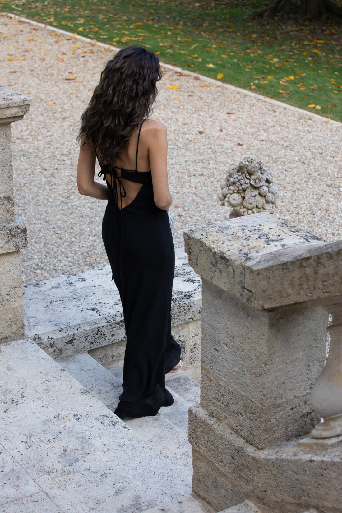 FIGARI robe longue noire