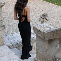 FIGARI robe longue noire