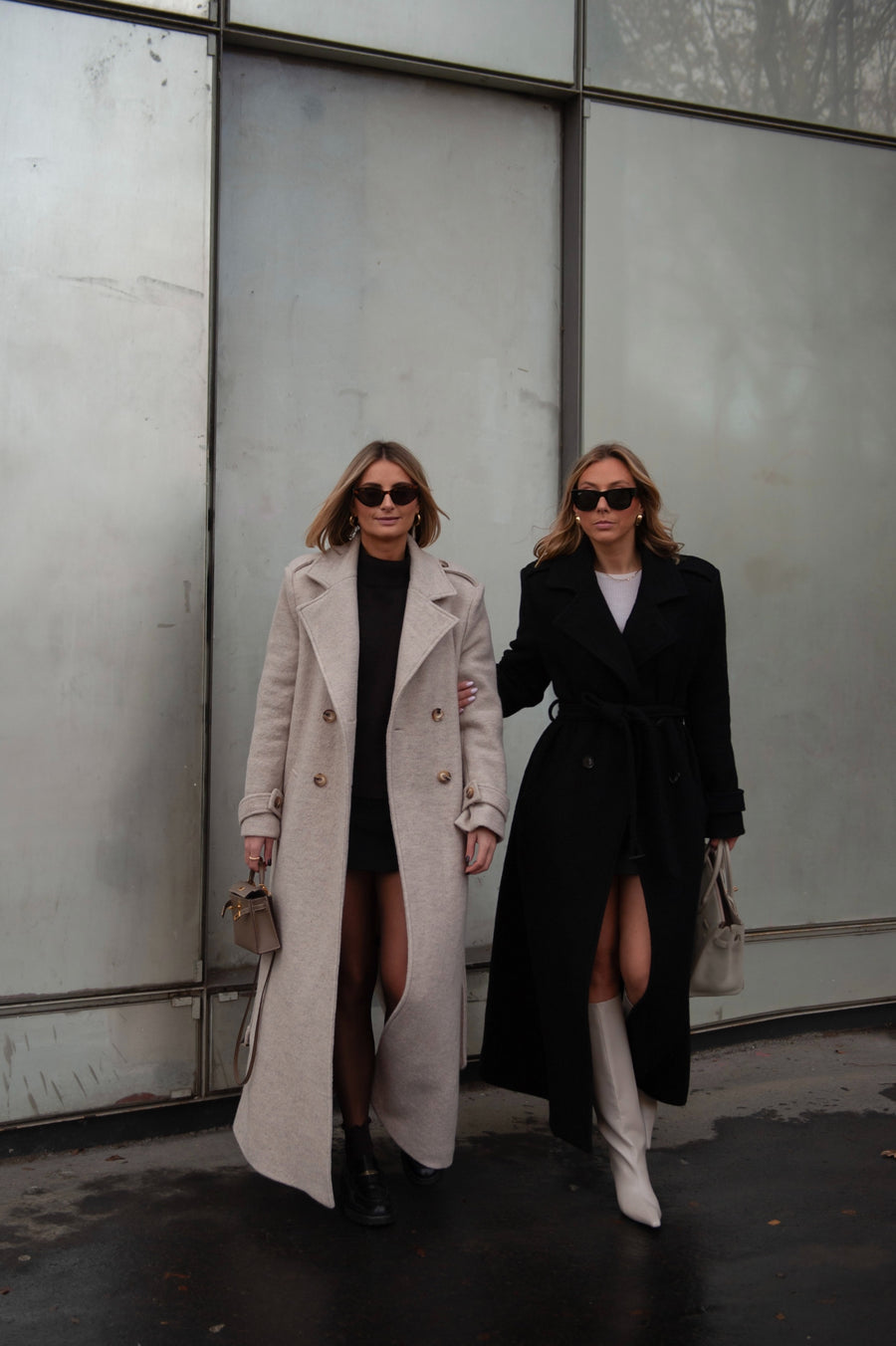 BROOKLYN manteau noir version longue