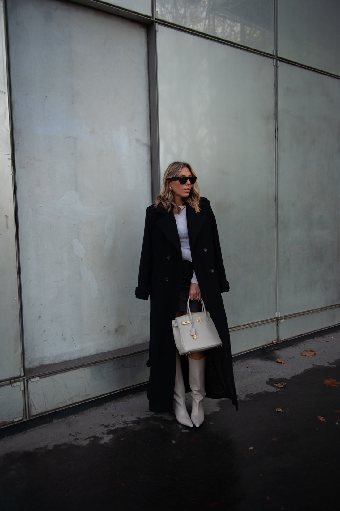 BROOKLYN manteau noir version longue