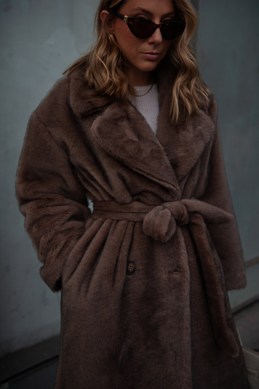 CHESTER manteau châtain