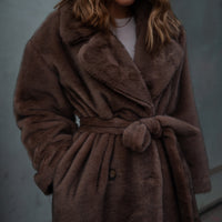 CHESTER manteau châtain