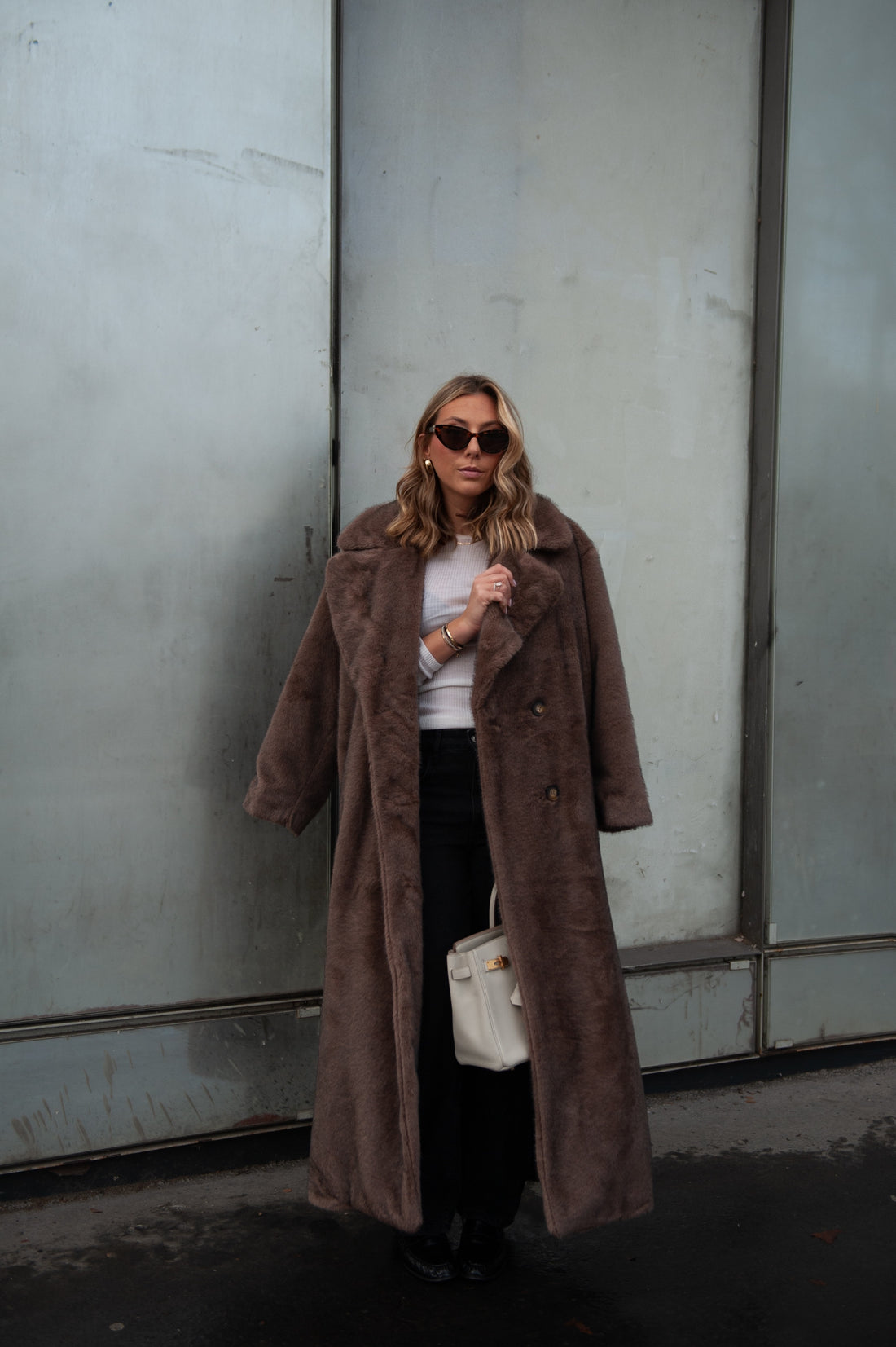 CHESTER manteau châtain