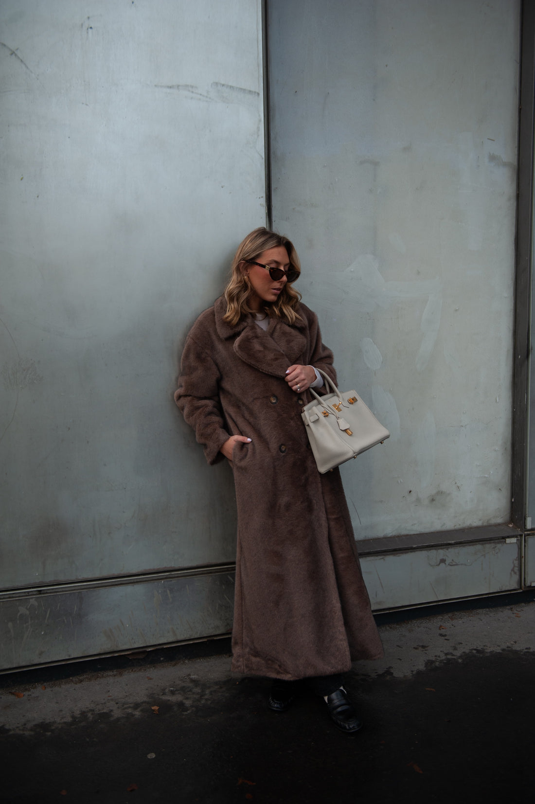 CHESTER manteau châtain