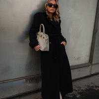 BROOKLYN manteau noir version longue