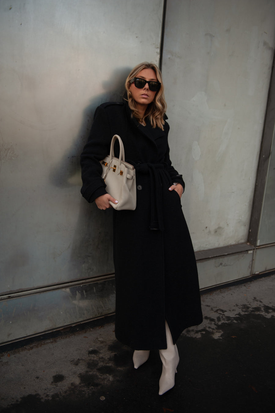 BROOKLYN manteau noir version longue