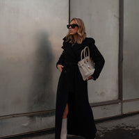 BROOKLYN manteau noir version longue