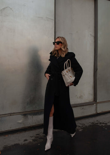 BROOKLYN manteau noir version longue