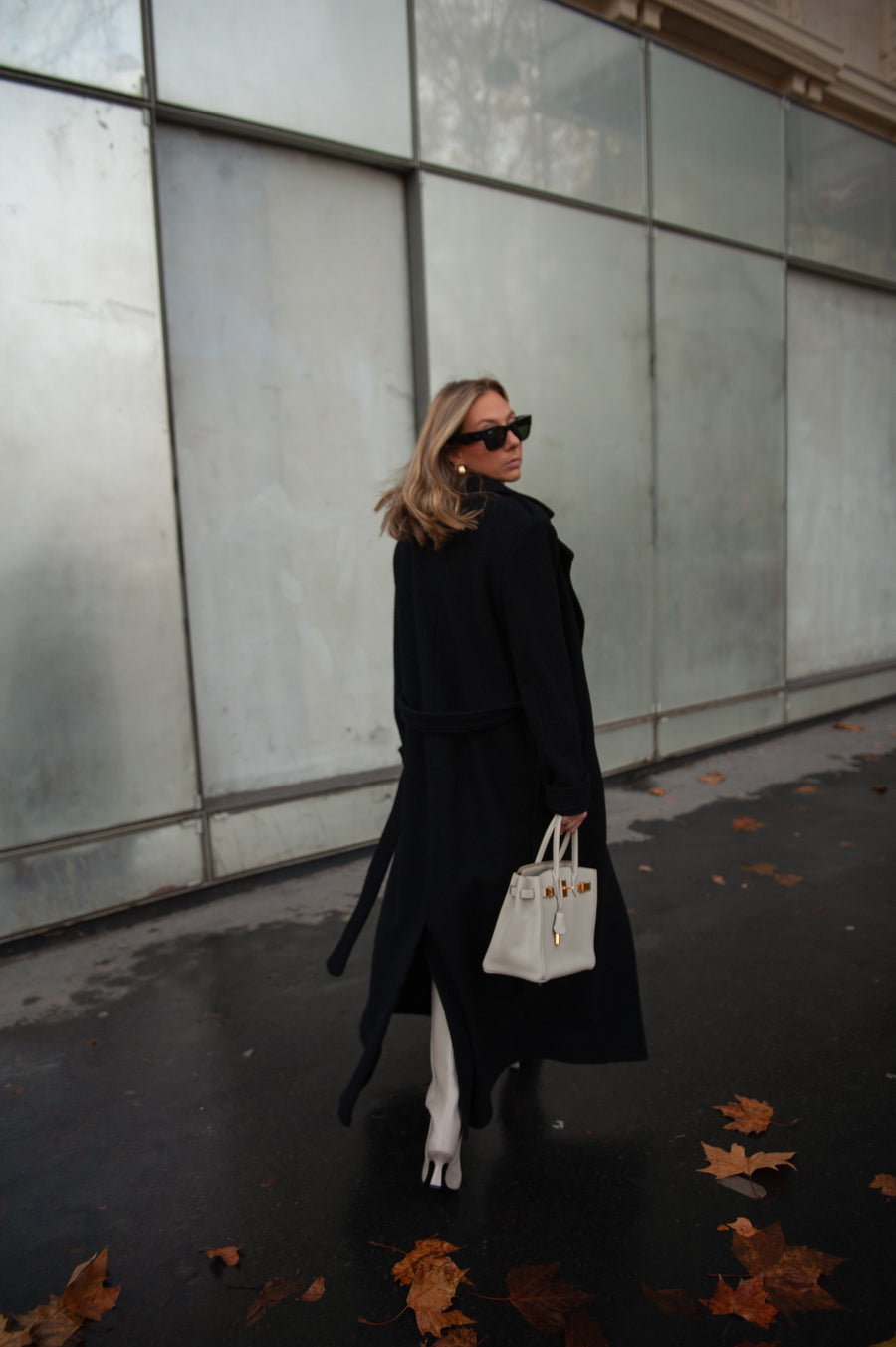 BROOKLYN manteau noir version longue