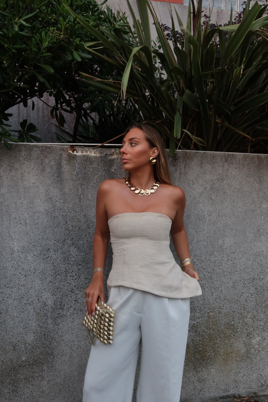 ZANTE bustier beige