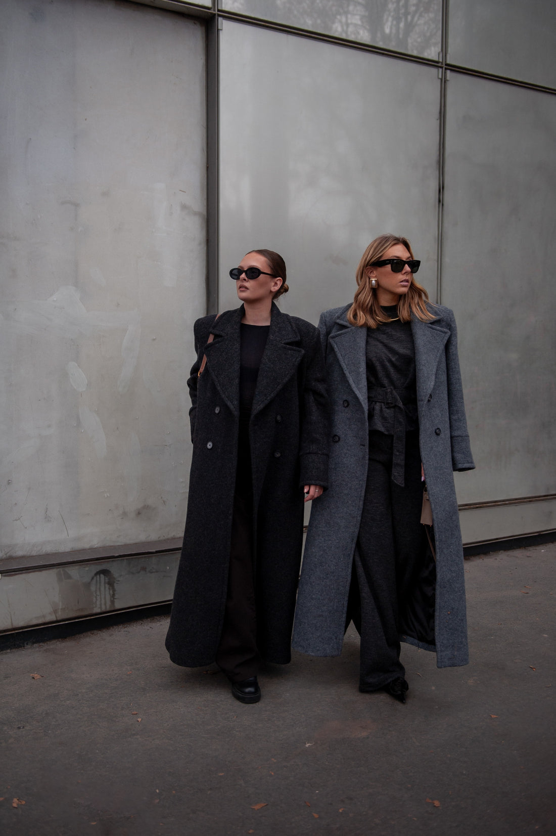 CLYDE manteau anthracite laine