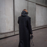 CLYDE manteau anthracite laine