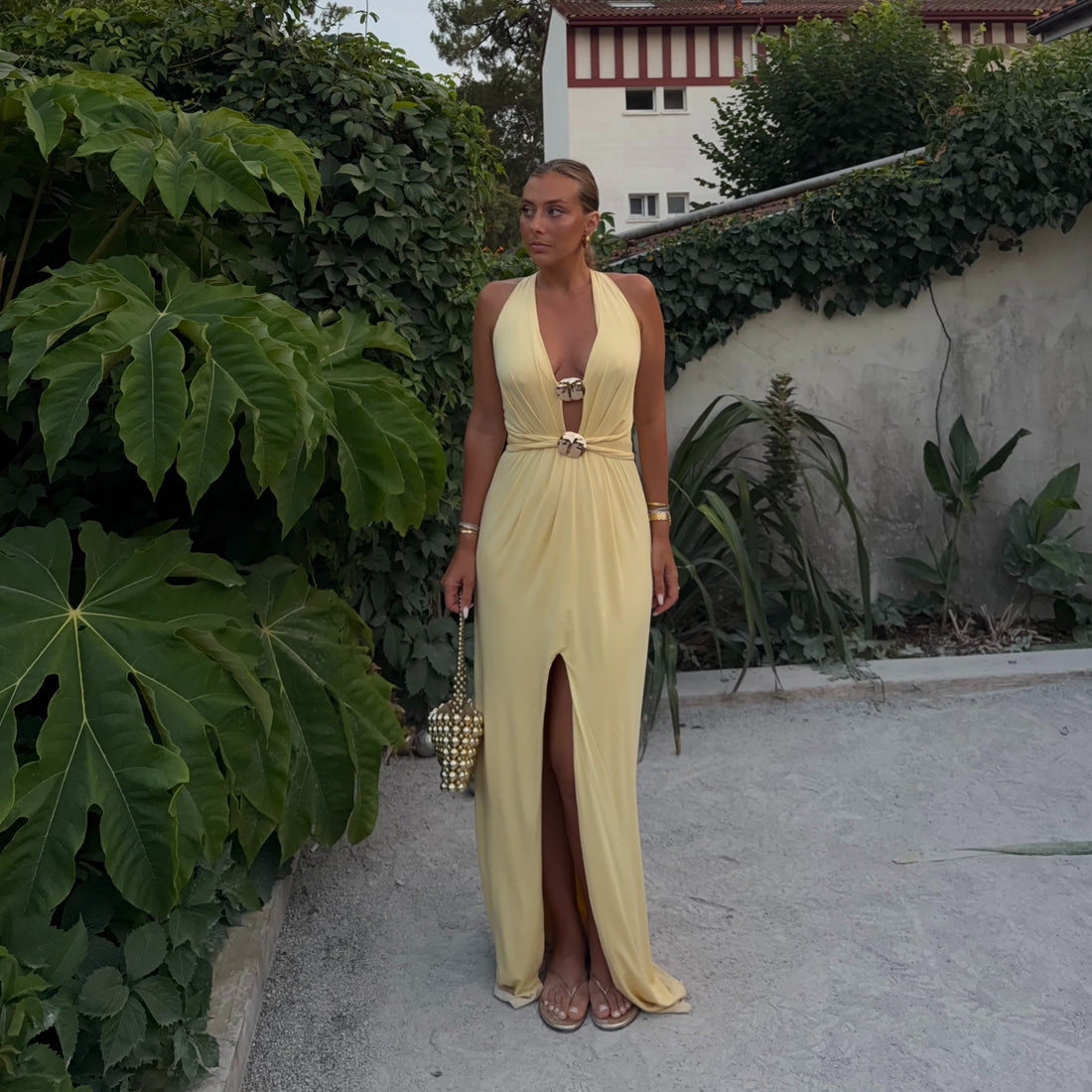 EUBEE robe jaune