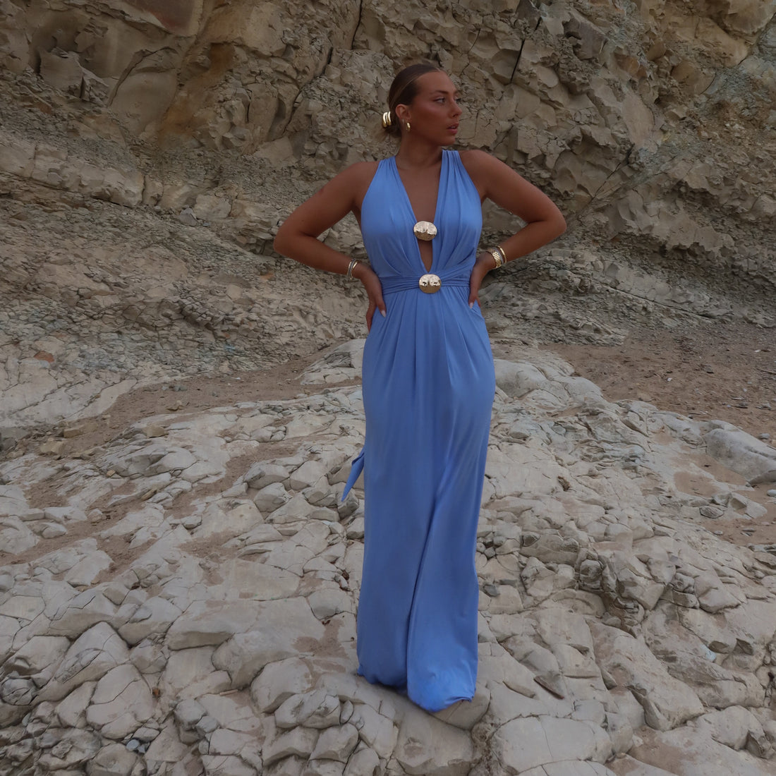 EUBEE robe azur
