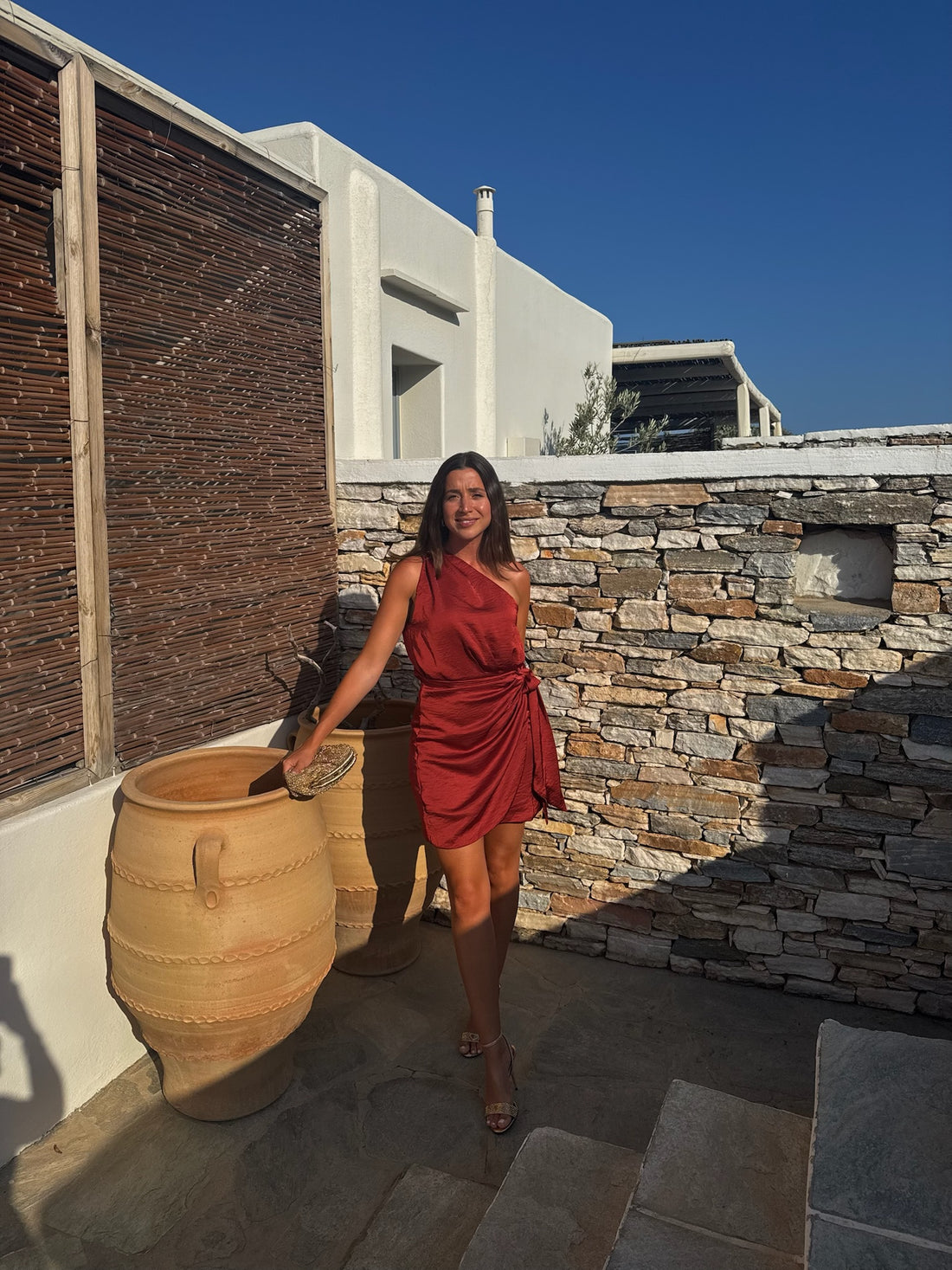 ALERIA robe terracotta