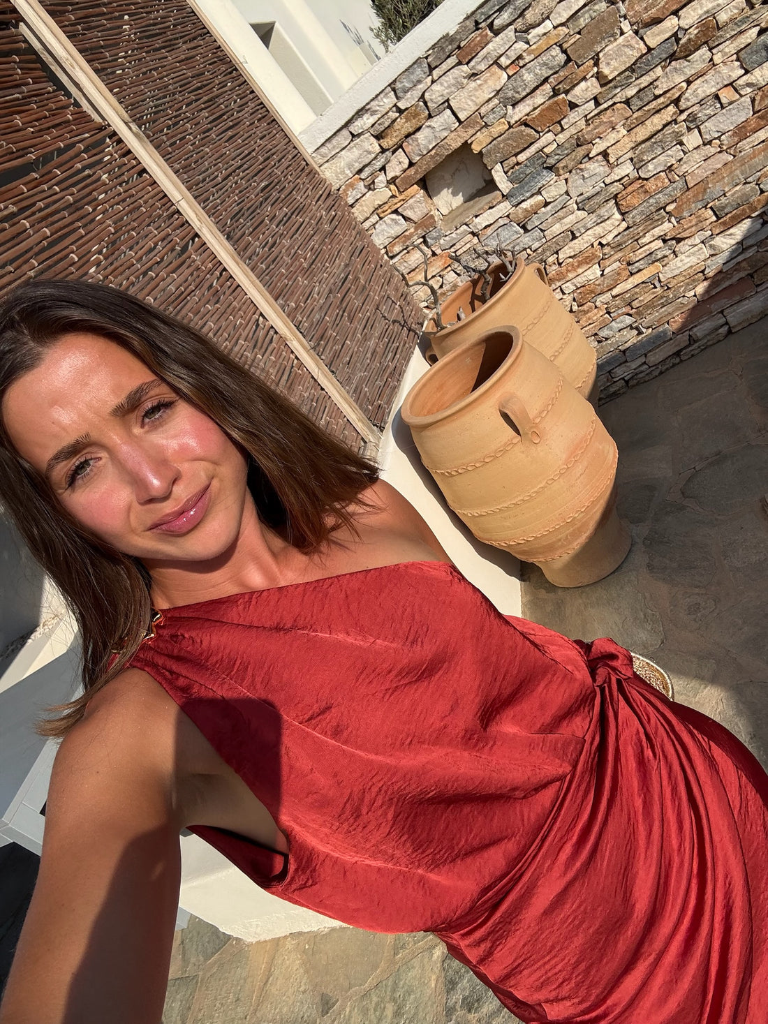 ALERIA robe terracotta