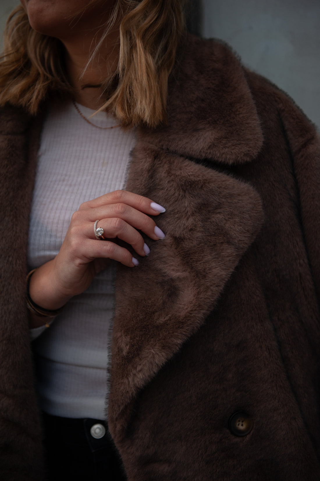 CHESTER manteau châtain