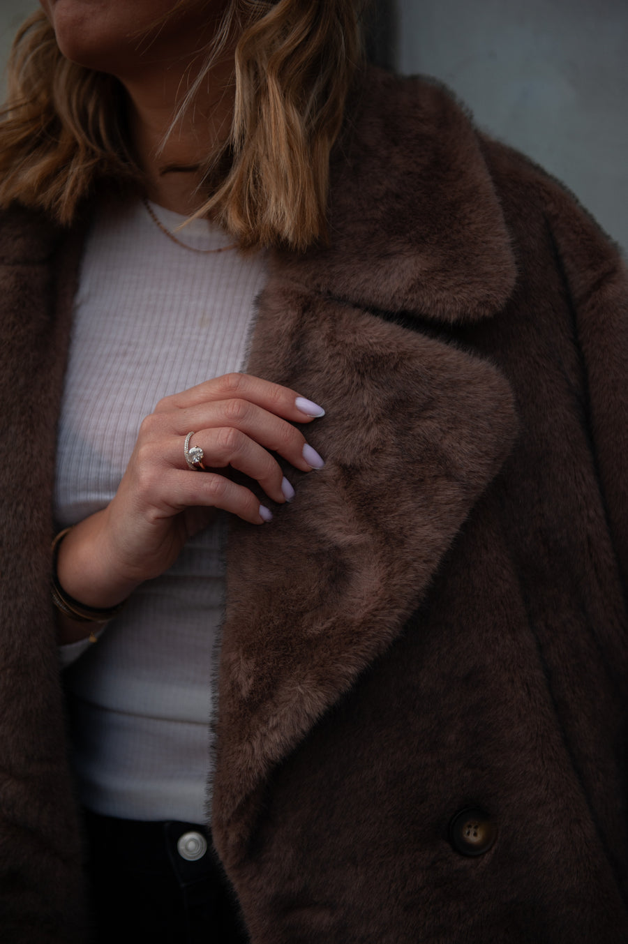 CHESTER manteau châtain