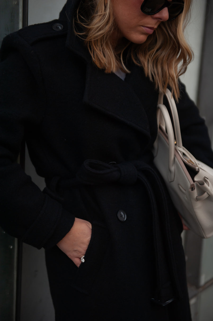 BROOKLYN manteau noir version longue