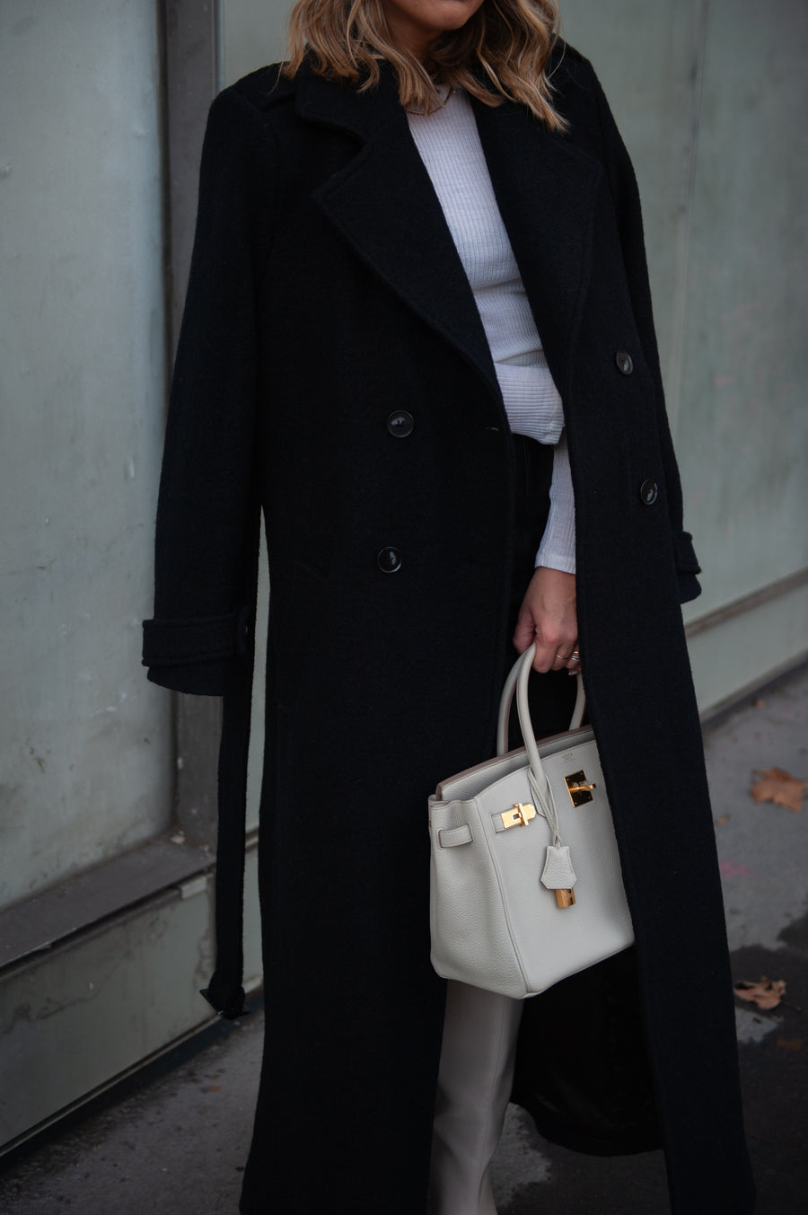 BROOKLYN manteau noir version longue