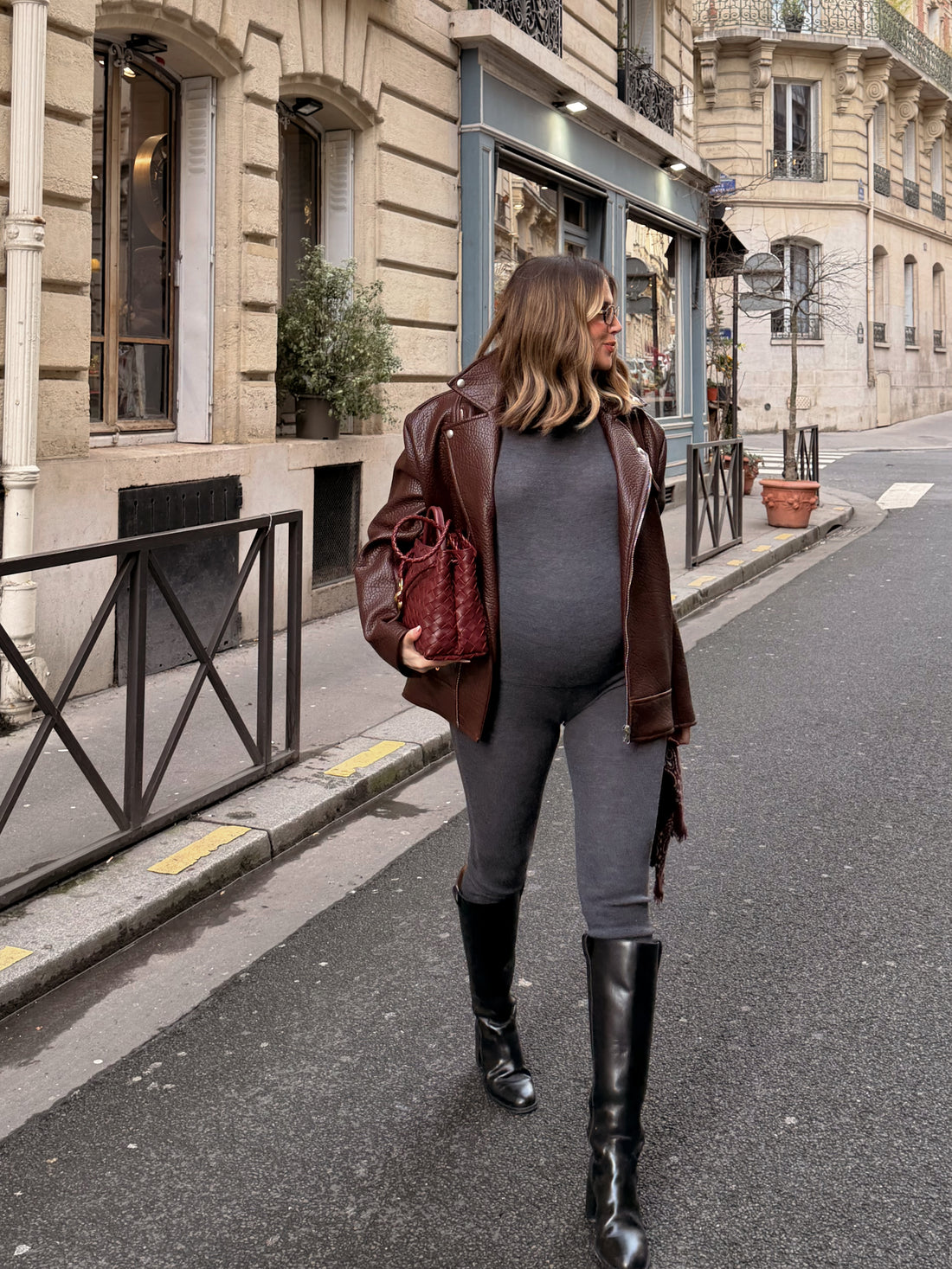 HAMILTON veste perfecto burgundi choco