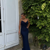 FIGARI robe longue navy