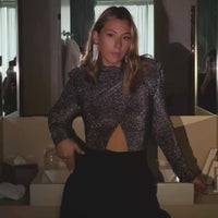 CAMBRIDGE body silver lurex