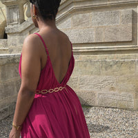 BONIFACIO robe longue berry